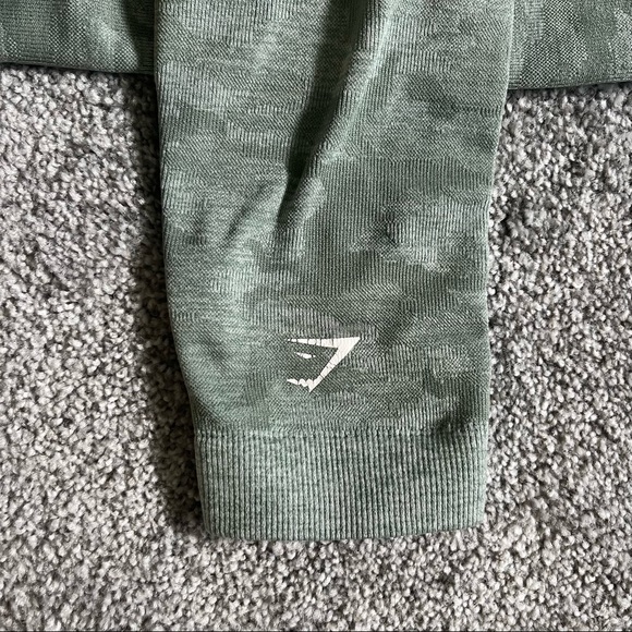 Original Sage Green Camo Gymshark Leggings - Picture 10 of 11